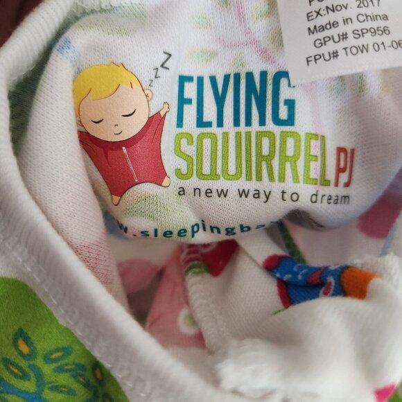 SLEEPING BABY Flying Squirrel Pajama 2T 3T Tree Owls Forest NEW - Picture 3 of 11
